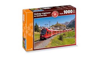 1'000 Teile Puzzle Triebzug Capricorn der Rhätischen Bahn