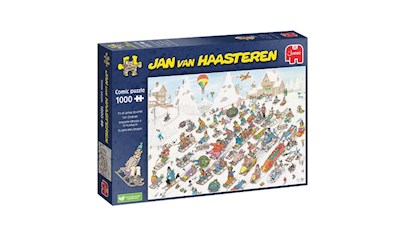 Puzzle Es geht alles bergab Jan van Haasteren, 1000 Teile, 68x49 cm, ab 12 Jahre