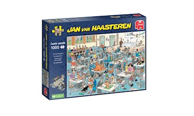 Puzzle Die Katzenshow Jan van Haasteren, 1000 Teile, 68x49 cm, ab 12 Jahren