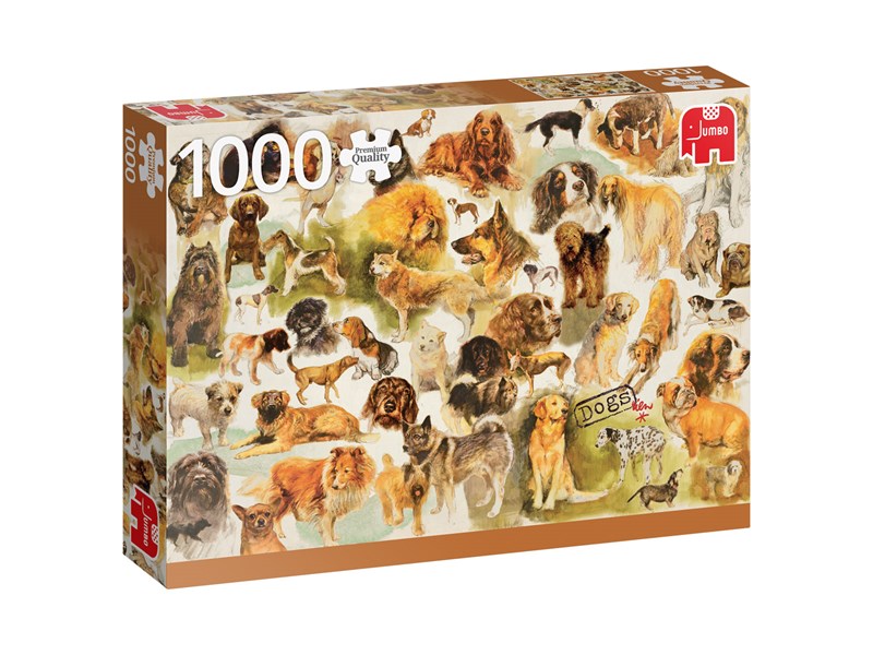 Zubehör für JUMBO Puzzle Hunde Poster Anz. Teile 1000 PuzzleWelt.ch