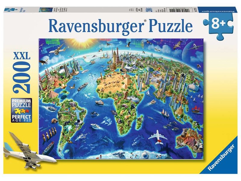 Teile: Ravensburger Landmarks Anz. 200 AT Puzzle World